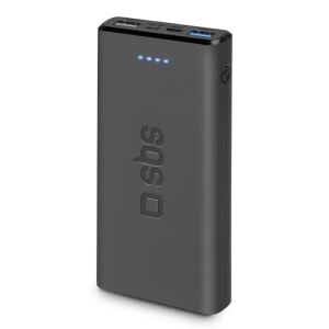 SBS Powerbank 10.000 mAh 2 USB 2.1A schwarz