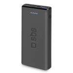 SBS Powerbank 10.000 mAh 2 USB 2.1A schwarz