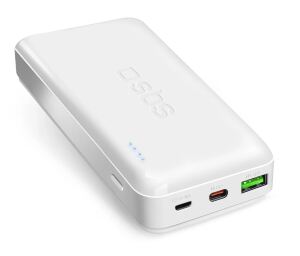 SBS Powerbank 20.000 mAh Power Delivery 20W Multi-Port weiß