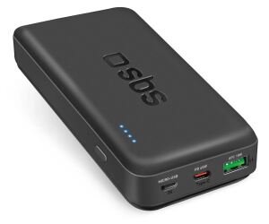 SBS Powerbank 20.000 mAh Power Delivery 45W Multi-Port schwarz