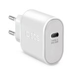 SBS Ladegerät USB-C PD 20W weiß