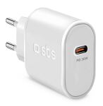 SBS Ladegerät USB-C PD 30W weiß
