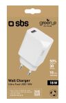 SBS GreenLine Ladegerät USB-A 18W weiß