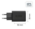 SBS Ladegerät GaN USB-C PD 45W schwarz
