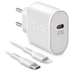 SBS Ladegerät 1x USB-C  Power Delivery 20W Ladekabel...
