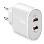 SBS Ladegerät 2x USB-C PD 20W weiß
