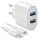 SBS Kit Fast Charge mit Ladegerät und Lightning-Kabel weiß