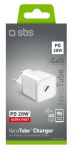 SBS Mini Ladegerät GaN USB-C PD 20W weiß