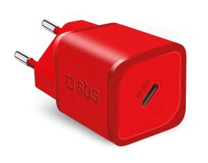 SBS Mini Ladegerät GaN USB-C PD 20W rot