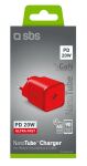SBS Mini Ladegerät GaN USB-C PD 20W rot
