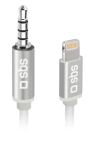 SBS Adapter Lightning > 3,5mm Stecker weiß