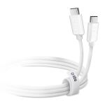 SBS Lade-/Datenkabel Textilkabel USB-C auf USB-C 1,5m grey