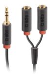SBS Klinkenkabel Splitter 3,5mm-Stecker > 2x 3,5mm...
