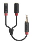 SBS Klinkenkabel Splitter 3,5mm-Stecker > 2x 3,5mm...