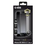 SBS Glas Displayschutz Full Cover für iPhone SE...