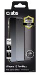 SBS Glas Displayschutz Full Cover für iPhone 13 Pro Max/ 14 Plus