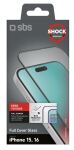 SBS Glas Displayschutz Full Cover für iPhone 15/ 16