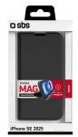 SBS Wallet Smooth mit MagSafe für iPhone 16e black