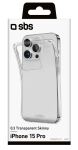 SBS Skinny Clear Cover für iPhone 15 Pro transparent