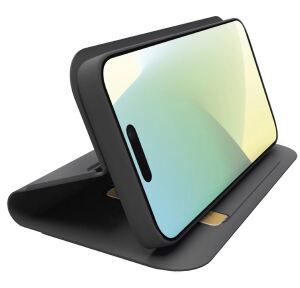 SBS Wallet Stand Case in PU für iPhone 16 black