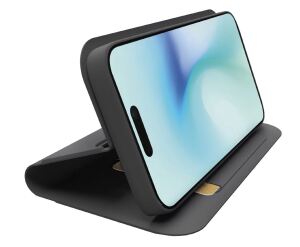 SBS Wallet Stand Case in PU für iPhone 16 Pro black