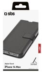 SBS Wallet Stand für iPhone 14 Plus schwarz
