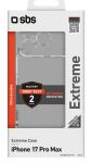 SBS Extreme Cover X2 für iPhone 17 Pro Max transparent