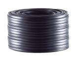 Telefonkabel 6-adrig flach schwarz 100,0m