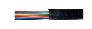 Telefonkabel 8-adrig flach schwarz 50,0m