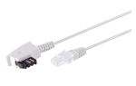 TAE-F Stecker > RJ45 Stecker weiß 6,0m