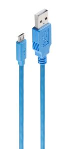 shiverspeak USB-Lade-/Synckabel USB A/micro B blau 1,8m