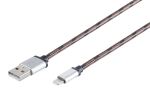 8-Pin Ladekabel USB-A-Stecker > 8-Pin Stecker Nylon...