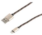 8-Pin Ladekabel USB-A-Stecker > 8-Pin Stecker Nylon...