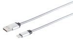 Lade-Sync Kabel USB A Stecker > 8-Pin Stecker Steel...