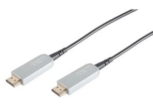 Optisches HDMI Anschlusskabel vergoldete Kontakte schwarz 15,0m