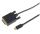 DVI-USB Anschlusskabel DVI-D Stecker 24+1 > USB Typ C Stecker schwarz 1,0m