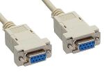 Null Modem Kabel 2x 9-Pol. Sub- D-Kupplung mit...