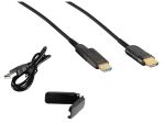 HDMI Anschlusskabel Optisches HDMI Verlegekabel-Set 4K schwarz 50,0m