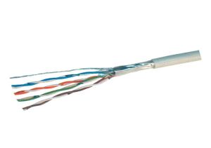 Netzwerkkabel LAN Patchkabel Cat. 5e F/UTP grau 100,0m