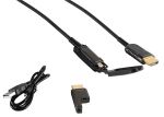 HDMI Anschlusskabel Optisches HDMI Verlegekabel-Set 4K schwarz 15,0m