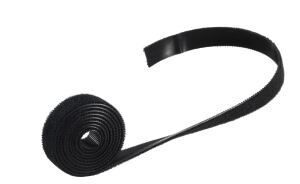 Klettverschlussband 14mm schwarz 1,0m