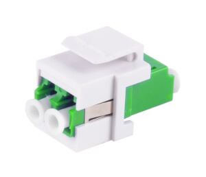 LWL-Keystone Verbinder Duplex LC-LC APC grün
