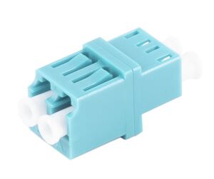 LWL-Verbinder Duplex LC-LC OM3 aqua RJ45 Style