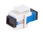 LWL-Keystone Verbinder Simplex SC-SC UPC blau