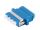 LWL-Verbinder Quad LC-LC UPC blau