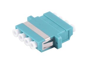 LWL-Verbinder Quad LC-LC OM3 aqua