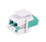 LWL-Keystone Verbinder Duplex LC-LC OM3 aqua