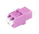 LWL-Verbinder Duplex LC-LC OM4 violett RJ45 Style
