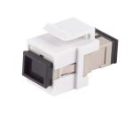 LWL-Keystone Verbinder Simplex SC-SC OM1/OM2 beige