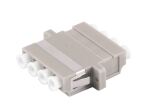 LWL-Verbinder Quad LC-LC OM1/OM2 beige